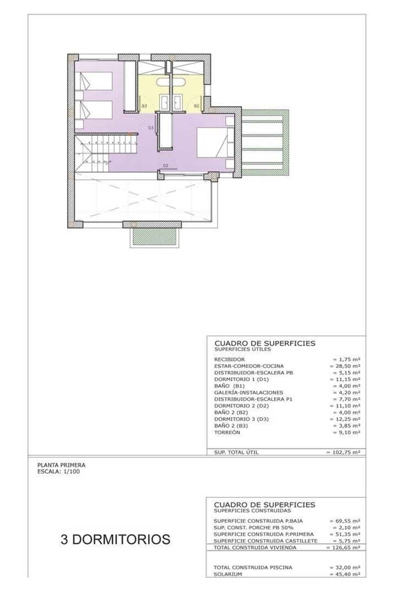 3 sovrum Villa till salu i Playa Honda med pool - 489 000 € (Ref: 9193176)
