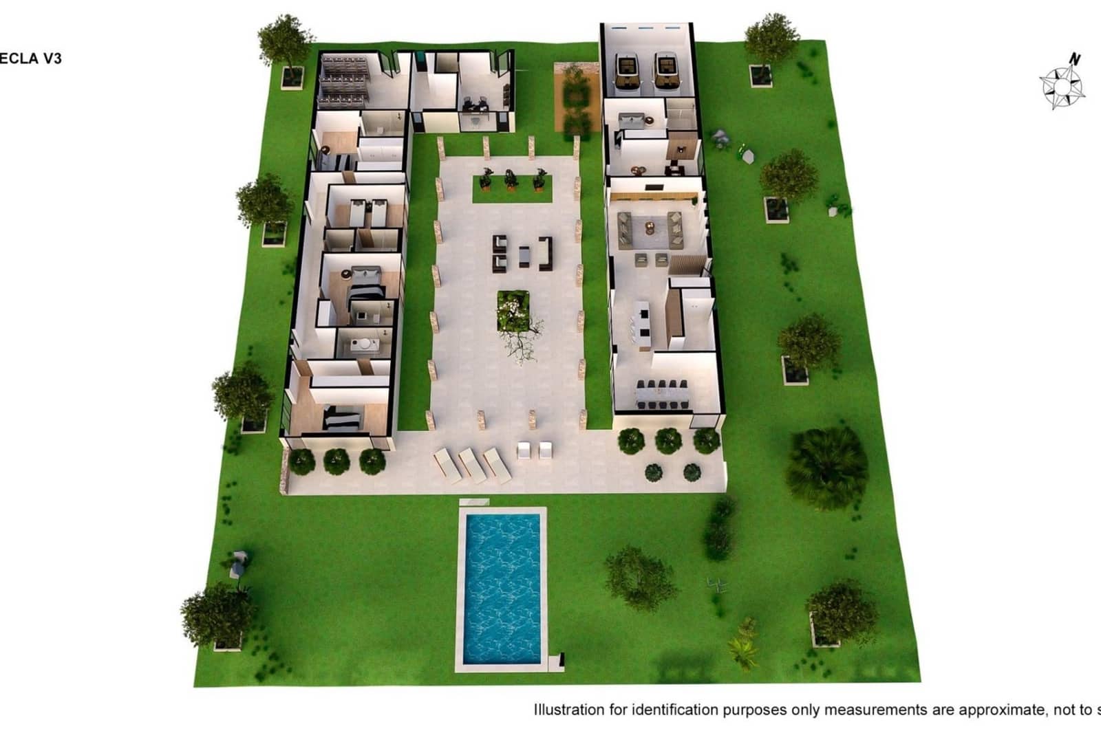 6 makuuhuone Huvila myytävänä paikassa Yecla mukana uima-altaan - 800 000 € (Ref: 9195034)