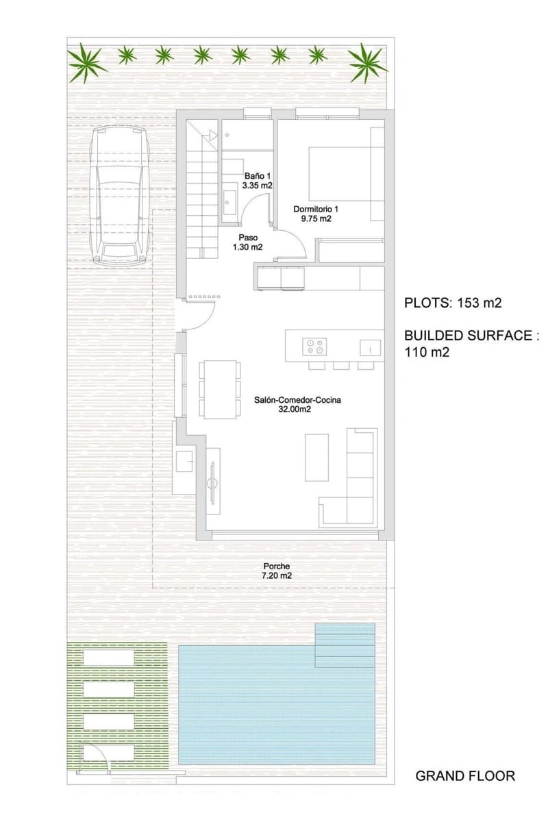 3 sovrum Villa till salu i San Javier med pool - 385 000 € (Ref: 9428937)