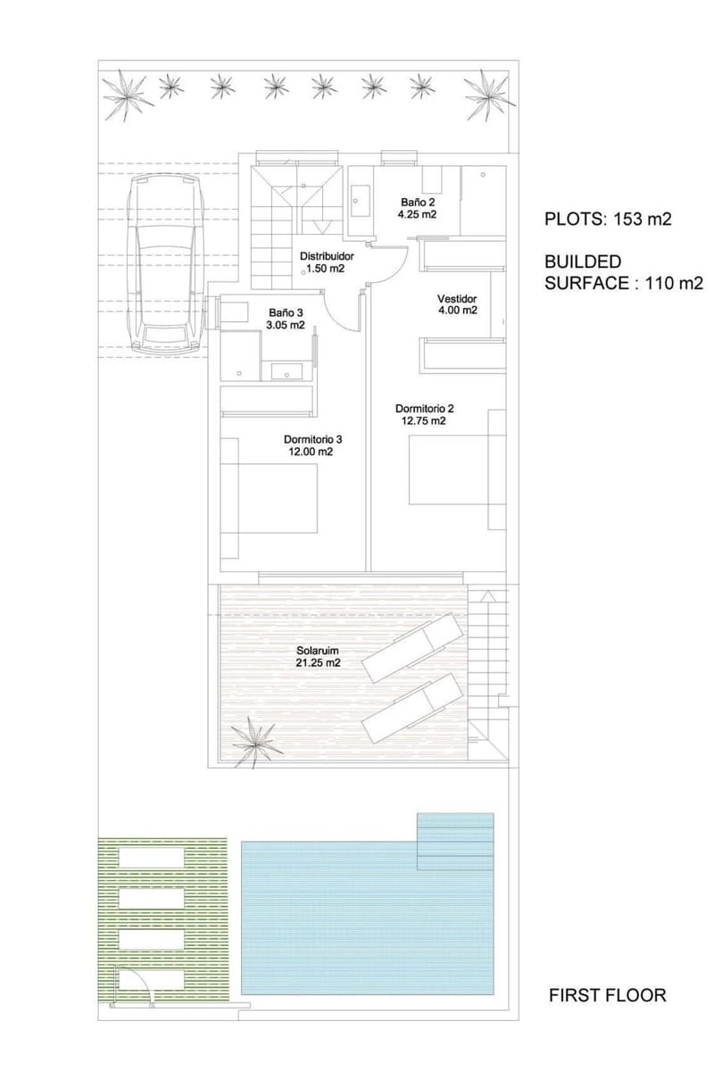3 sovrum Villa till salu i San Javier med pool - 385 000 € (Ref: 9428937)