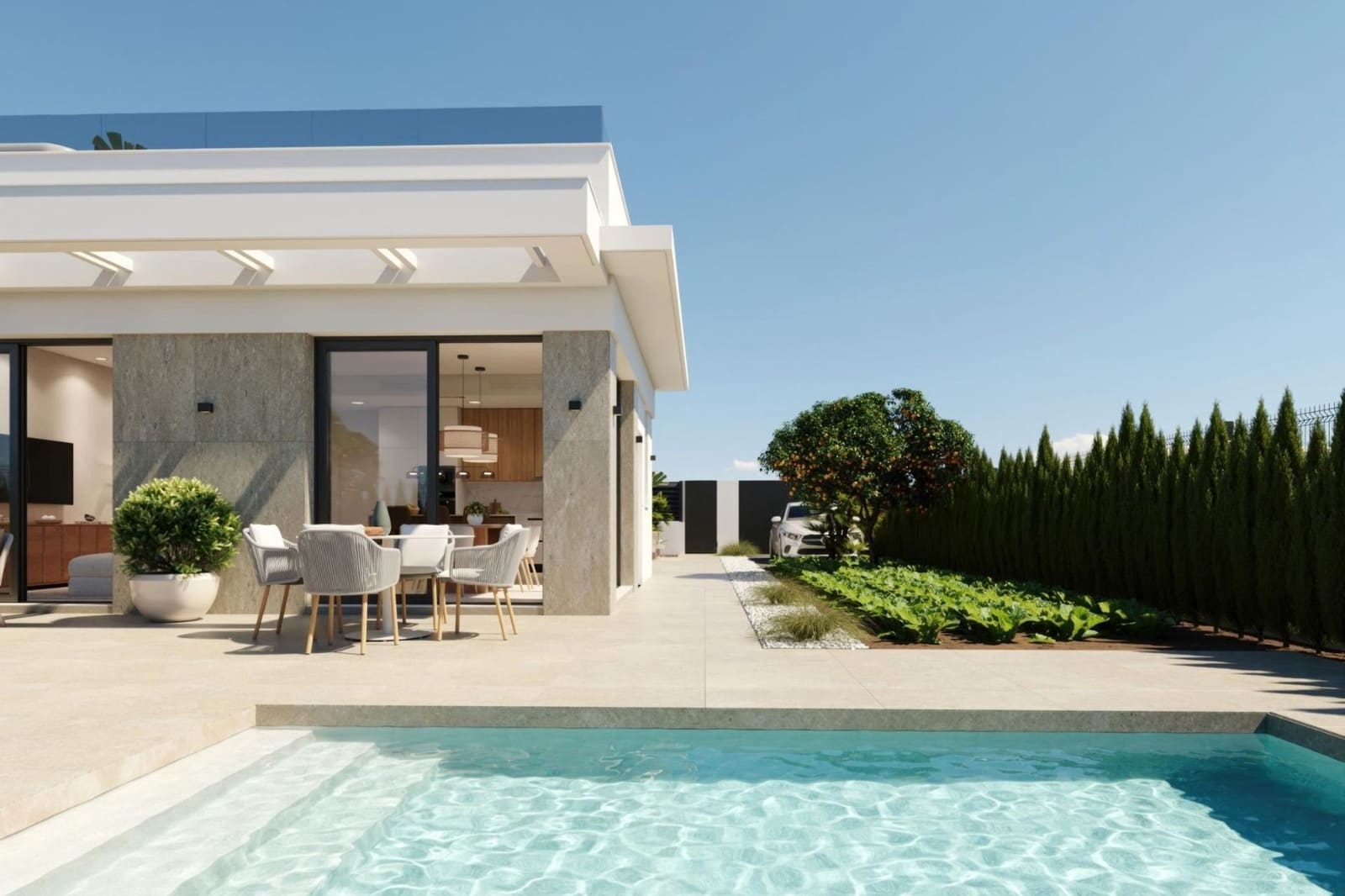 2 bedroom Villa for sale in Fuente Alamo de Murcia with pool - € 279,900 (Ref: 9444639)