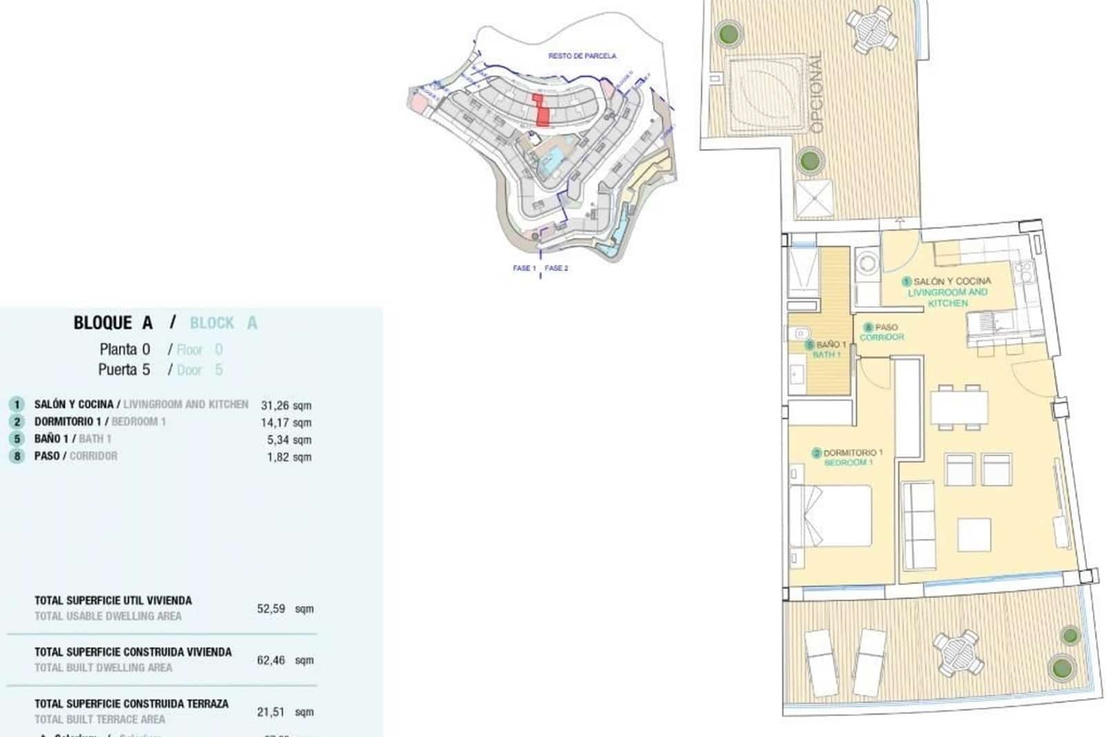 1 makuuhuone Huoneisto myytävänä paikassa Aguilas mukana uima-altaan - 290 000 € (Ref: 9535094)