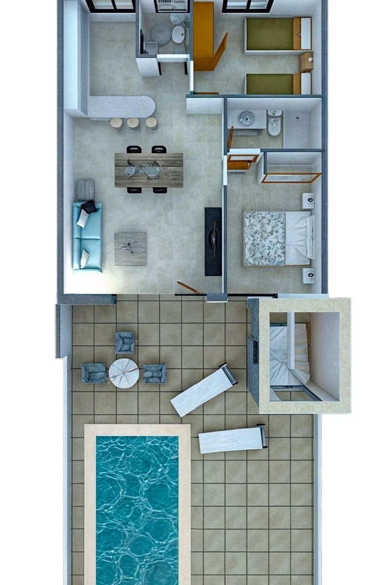 2 bedroom Townhouse for sale in La Pinilla with pool - € 199,250 (Ref: 9628048)