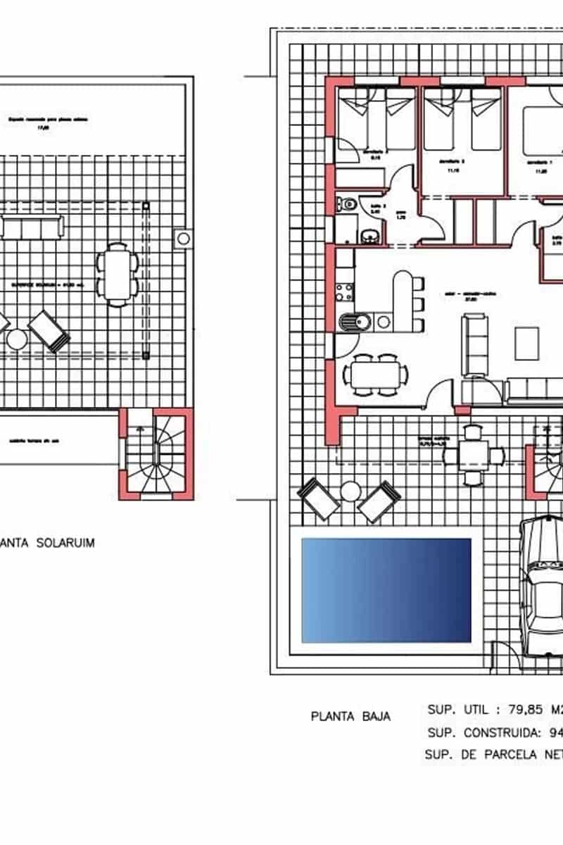 3 slaapkamer Villa te koop in La Pinilla met zwembad - € 269.780 (Ref: 9628049)