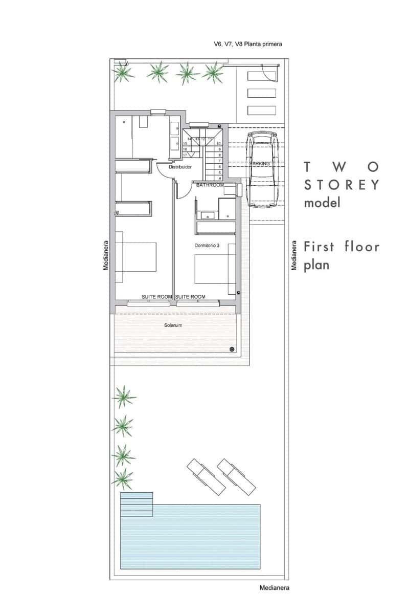 Chalet de 3 habitaciones en Los Alcázares en venta con piscina - 429.000 € (Ref: 9731372)