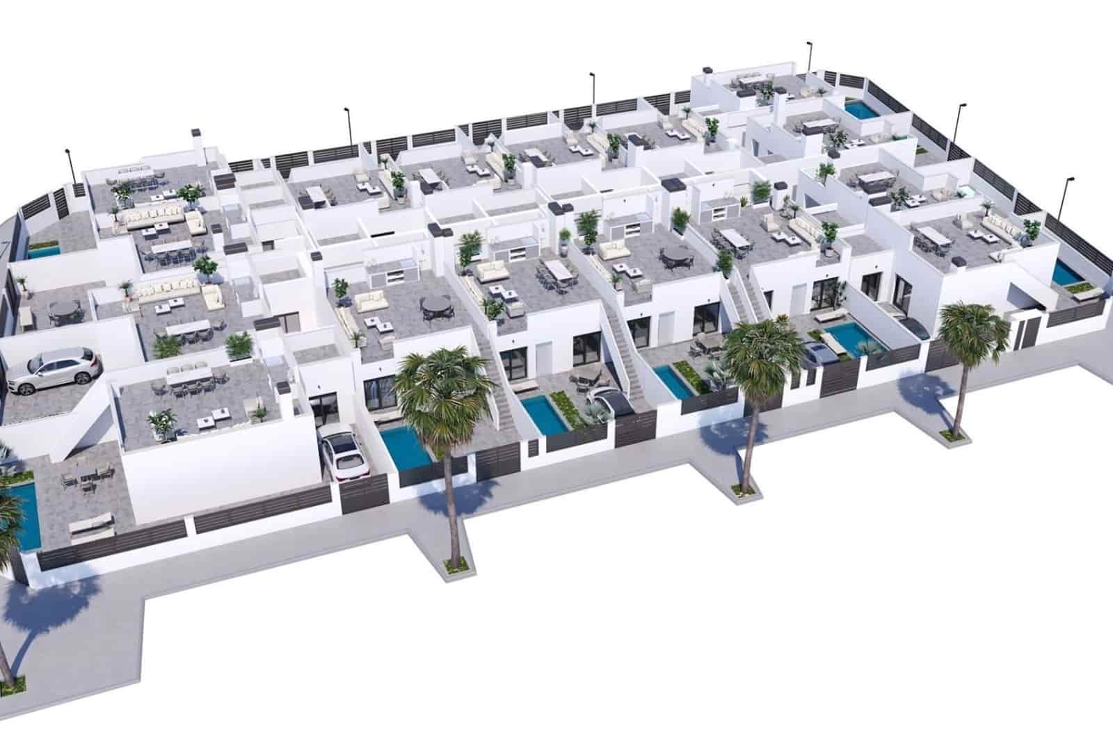 2 soveværelse Byhus til salg i Roldan med swimmingpool - € 259.900 (Ref: 9787594)