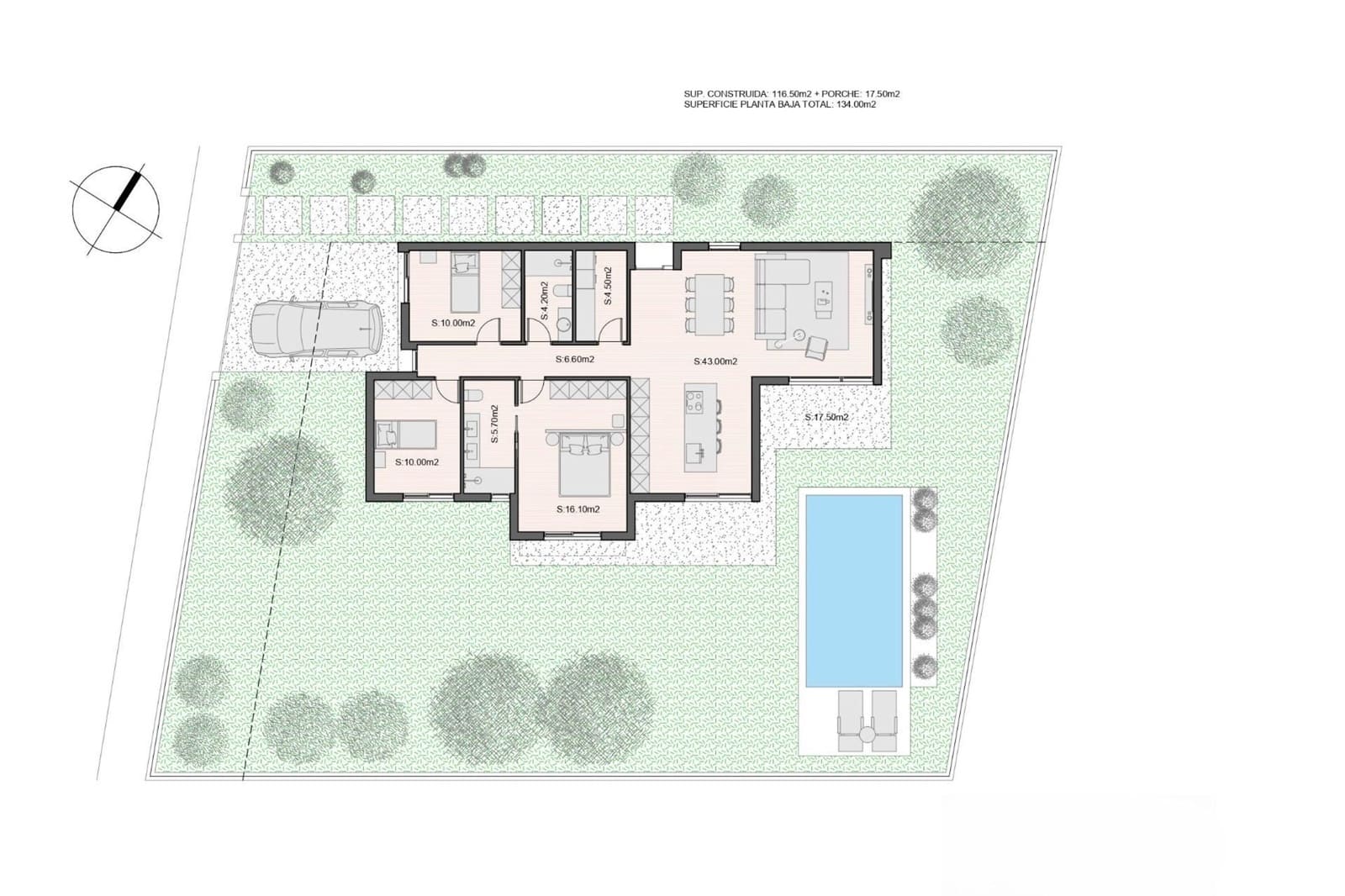 3 bedroom Villa for sale in Molina de Segura with pool - € 519,000 (Ref: 9827717)