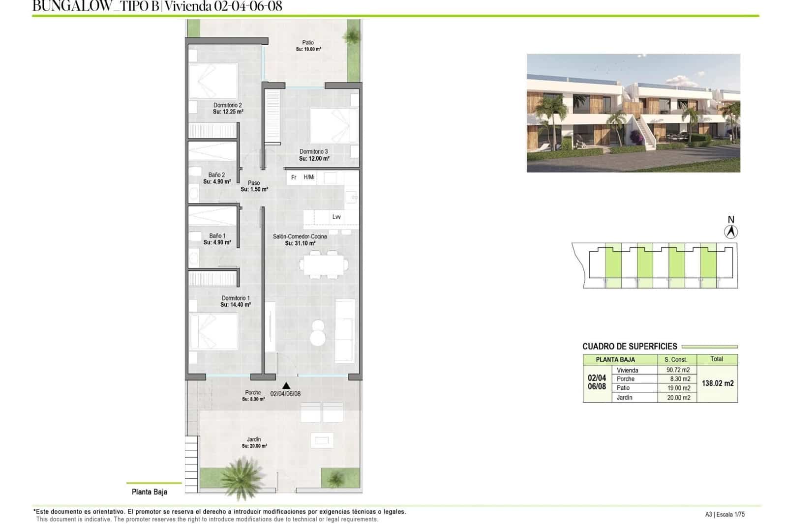 3 bedroom Apartment for sale in Alhama de Murcia with pool - € 222,900 (Ref: 9858838)