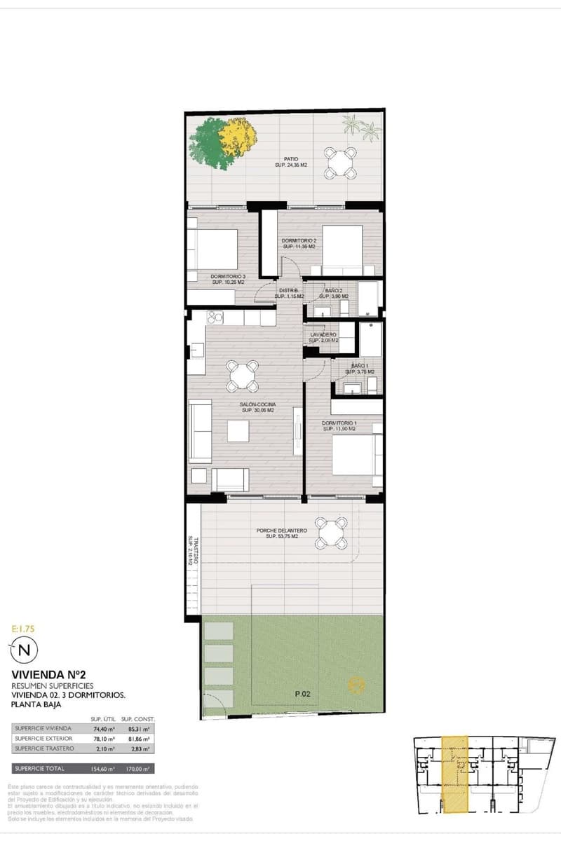 3 slaapkamer Huis te koop in Lo Pagan met zwembad - € 339.900 (Ref: 9981437)