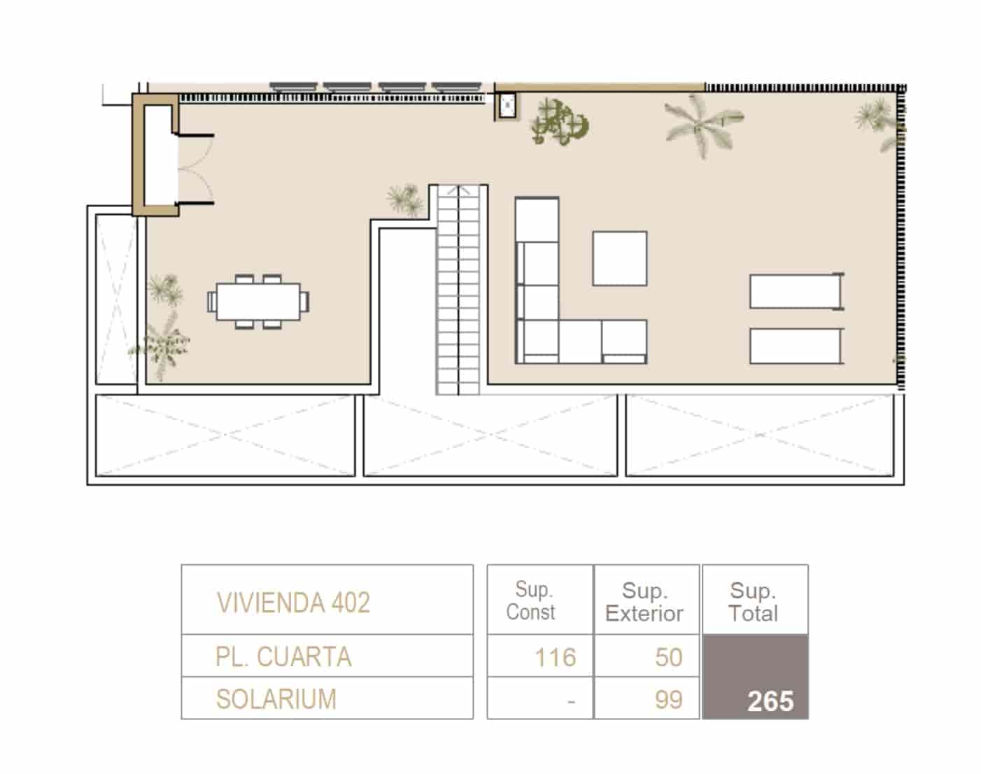 3 soveværelse Penthouse til salg i Palma de Mallorca med swimmingpool garage - € 1.340.000 (Ref: 9358857)
