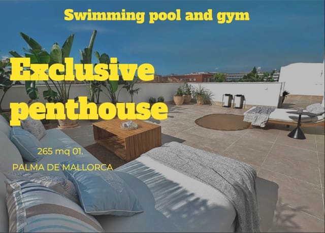 3 camera da letto Attico in vendita in Palma de Mallorca con piscina garage - 1.340.000 € (Rif: 9358857)