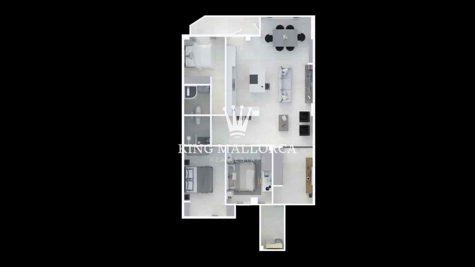 3 slaapkamer Appartement te koop in Palma de Mallorca - € 630.000 (Ref: 9374949)