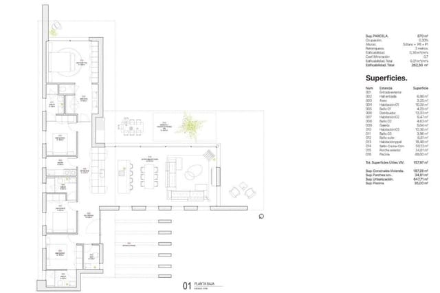 4 quarto Moradia para venda em Ciudad Quesada, Rojales com piscina - 1 590 000 € (Ref: 10039233)