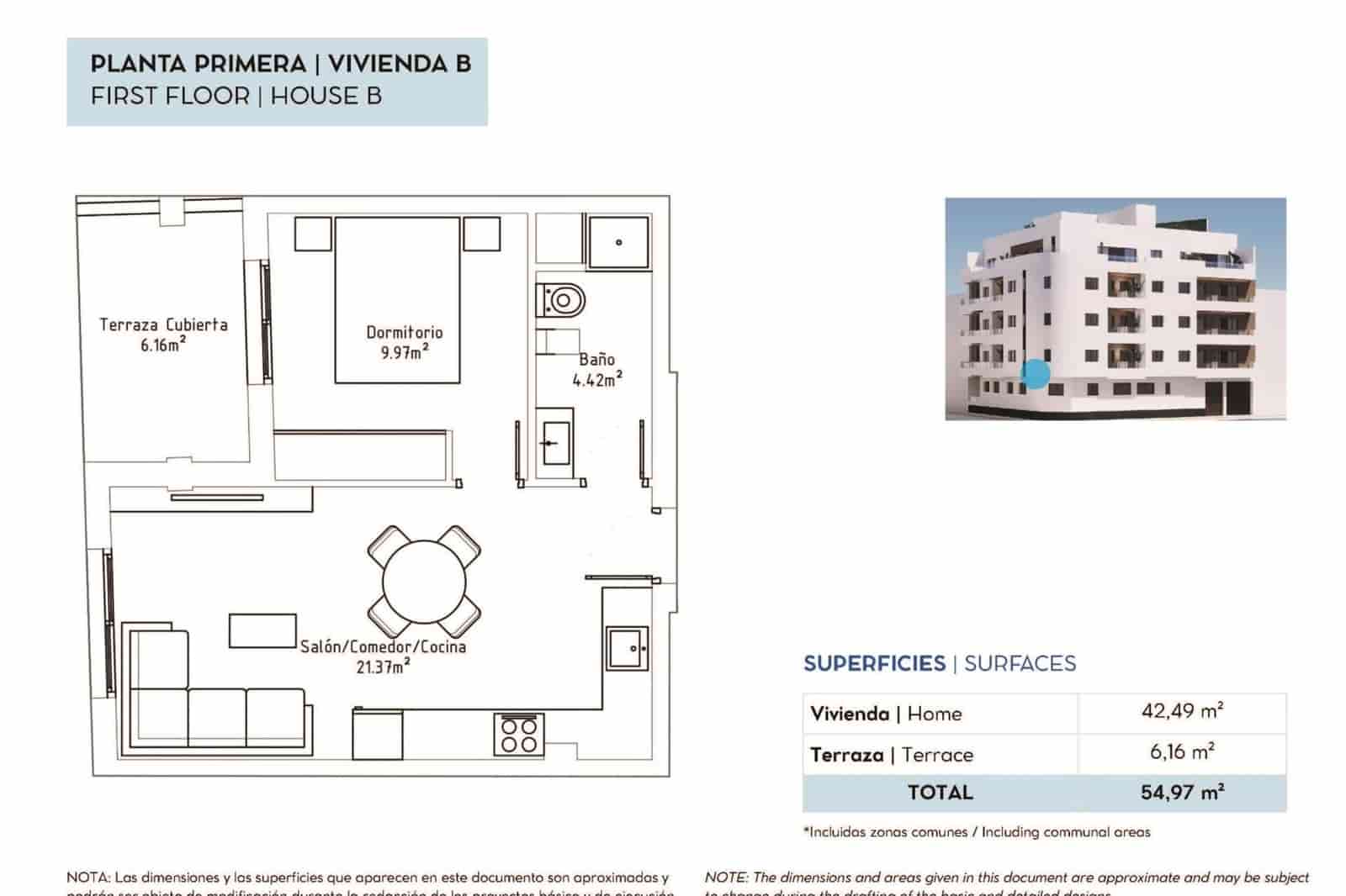 1 Zimmer Apartment zu verkaufen in Torrevieja - 183.000 € (Ref: 10041637)