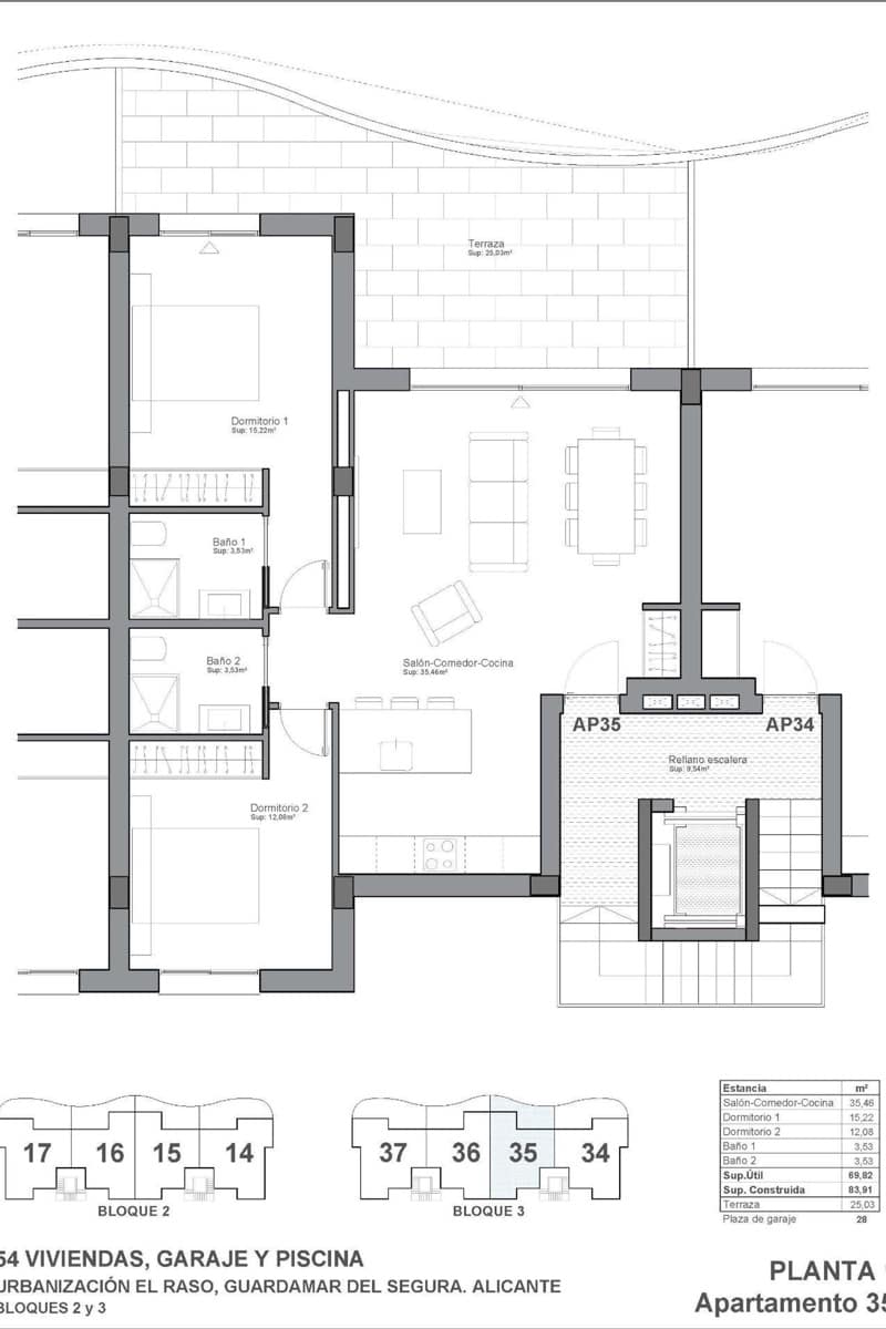 2 slaapkamer Appartement te koop in El Raso met zwembad - € 296.900 (Ref: 10044086)