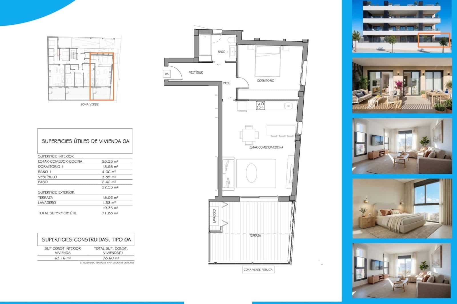 1 camera da letto Appartamento in vendita in Benijofar con piscina - 249.900 € (Rif: 10044088)