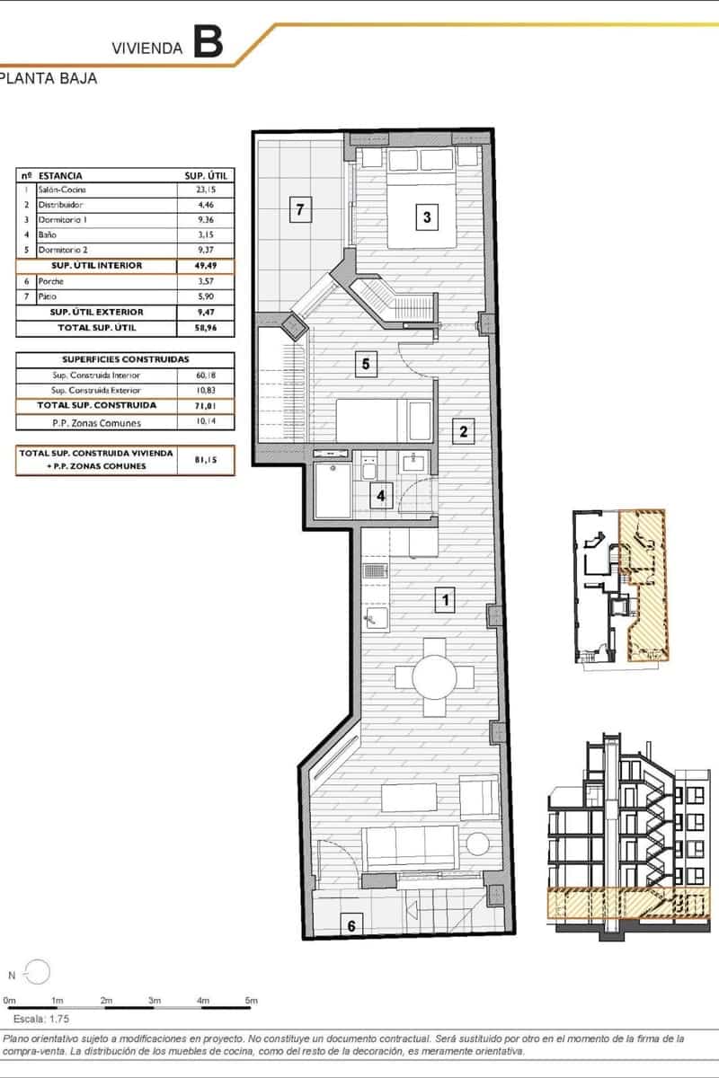 2 soverom Leilighet til salgs i Guardamar del Segura med svømmebasseng - € 215 000 (Ref: 10101103)