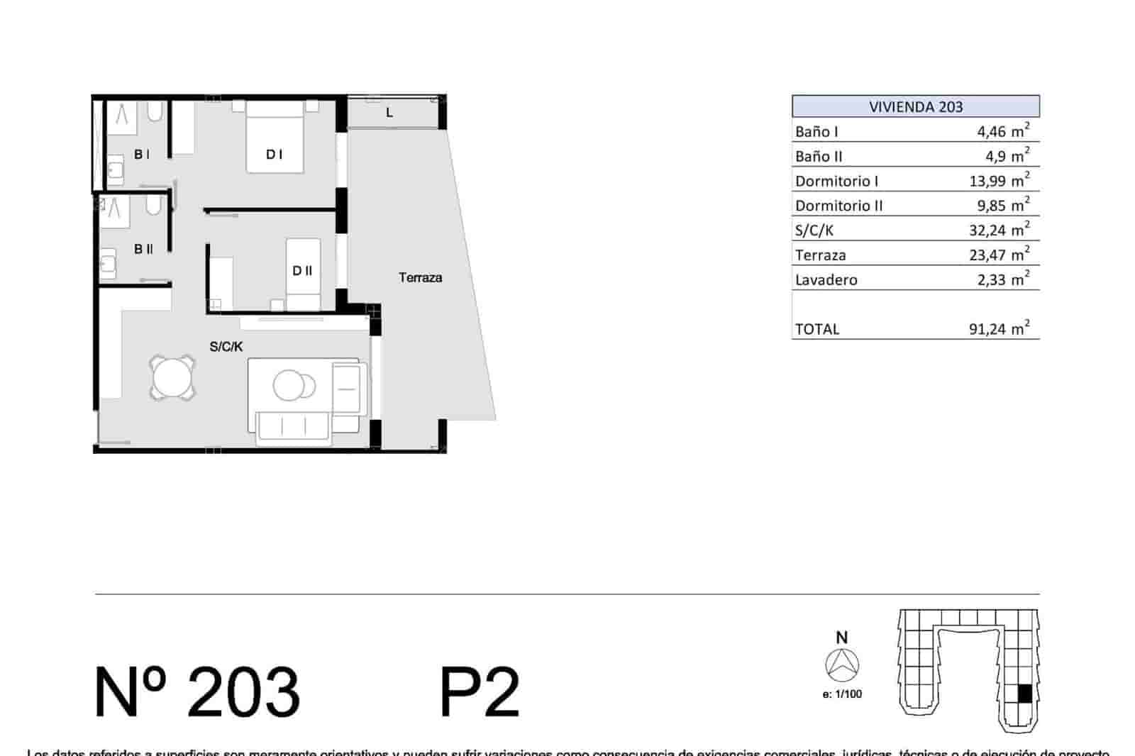 2 slaapkamer Appartement te koop in San Miguel de Salinas met zwembad garage - € 194.900 (Ref: 10133487)