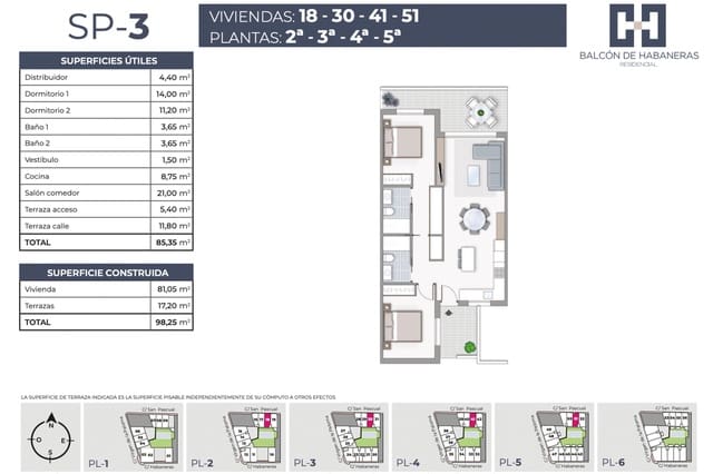 2 bedroom Apartment for sale in El Molino, Torrevieja with pool - € 315,000 (Ref: 8248190)