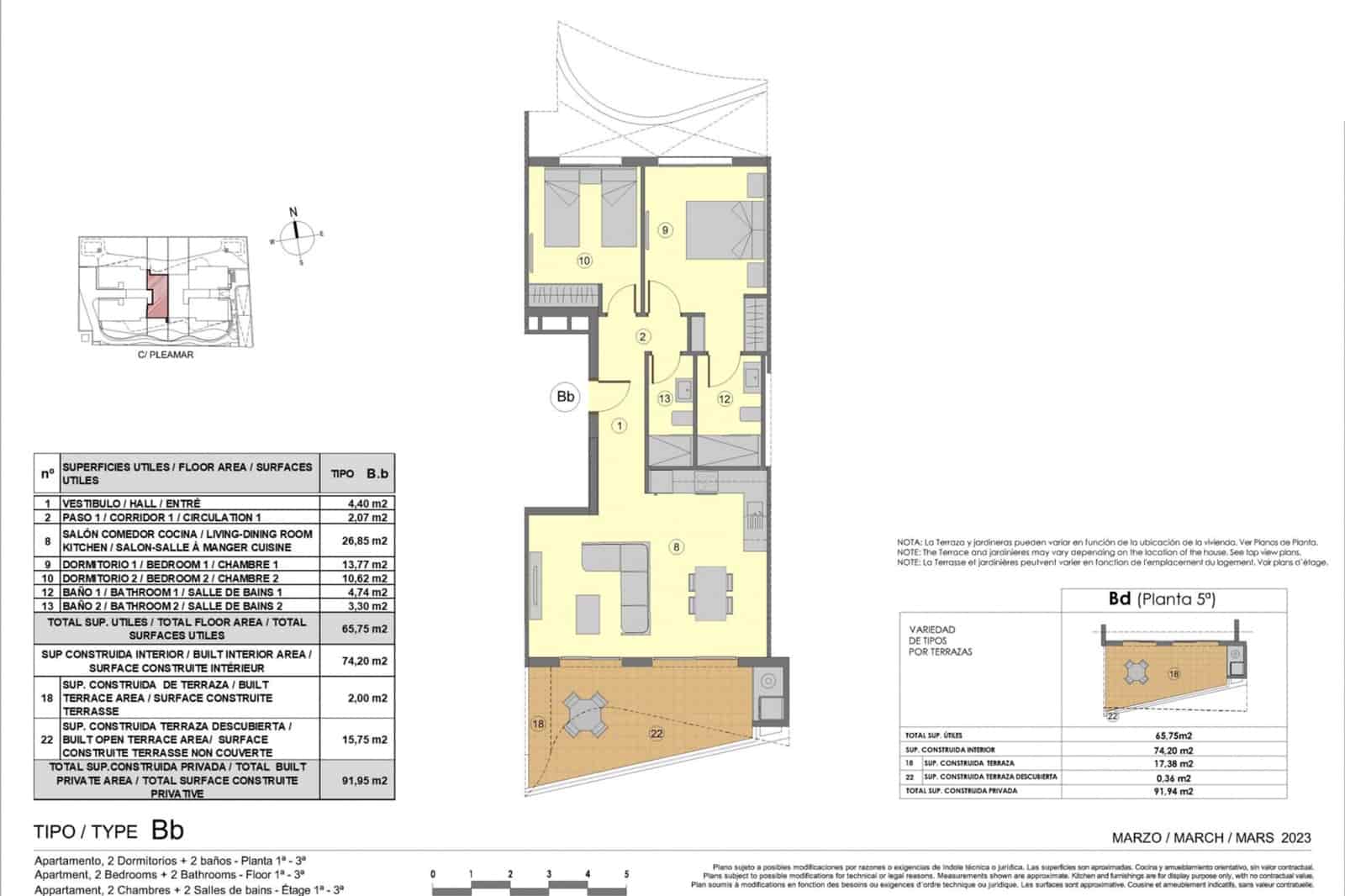 3 bedroom Apartment for sale in Punta Prima with pool - € 412,000 (Ref: 8405754)