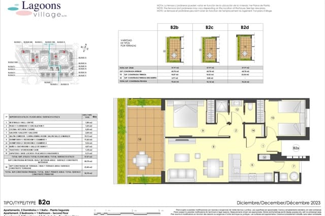 3 quarto Apartamento para venda em El Chaparral, Torrevieja com piscina - 368 000 € (Ref: 8428149)
