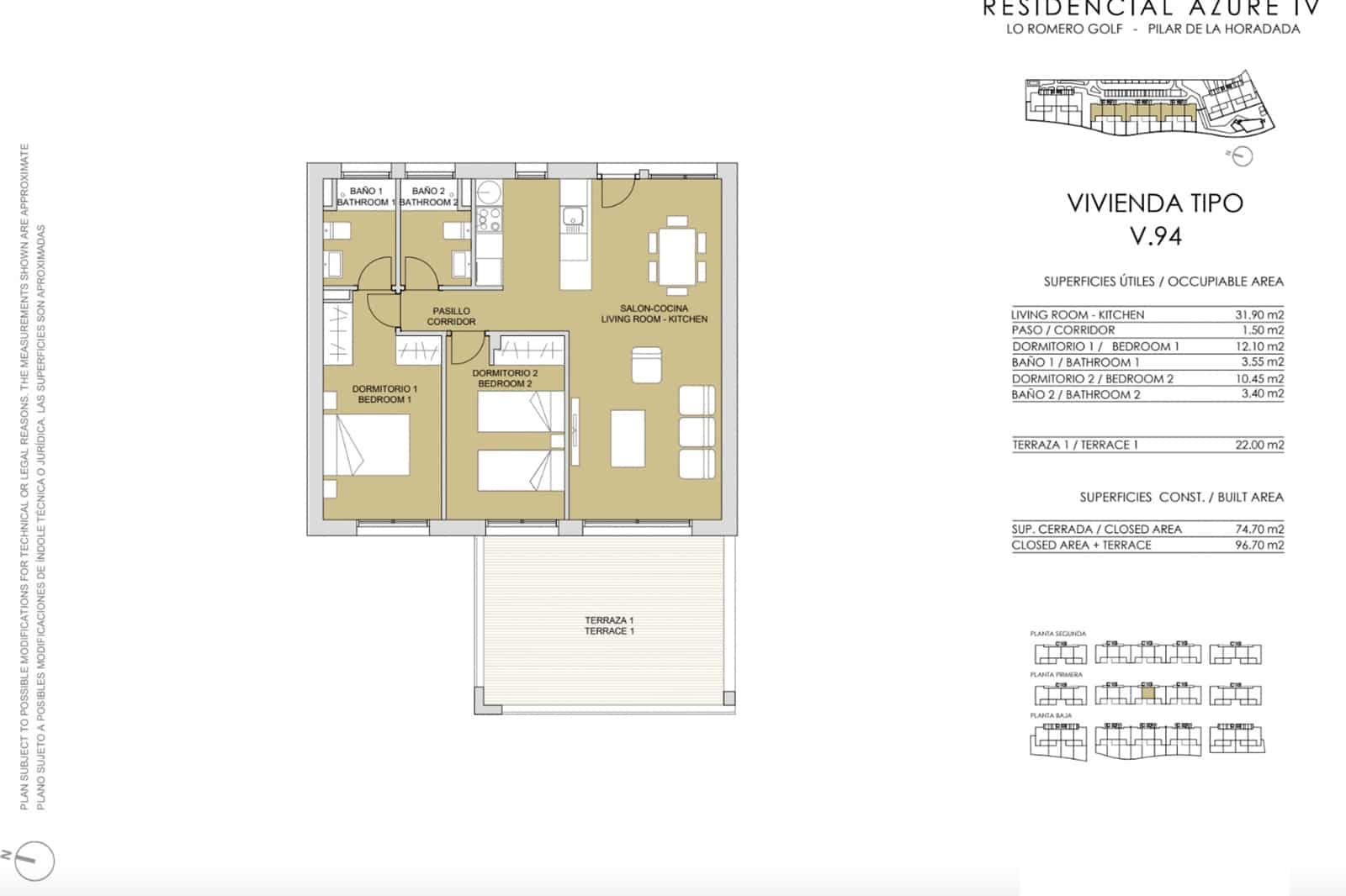 3 soverom Leilighet til salgs i Pinar de Campoverde med svømmebasseng - € 334 900 (Ref: 8478714)