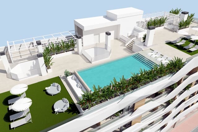 Apartamento de 2 habitaciones en Guardamar Playa, Guardamar del Segura en venta con piscina - 297.000 € (Ref: 8623653)