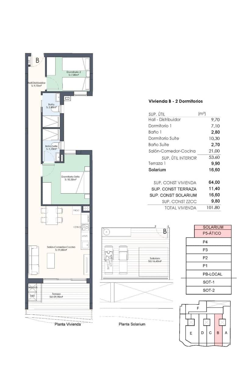 2 bedroom Apartment for sale in Torrevieja with pool - € 469,000 (Ref: 8782214)