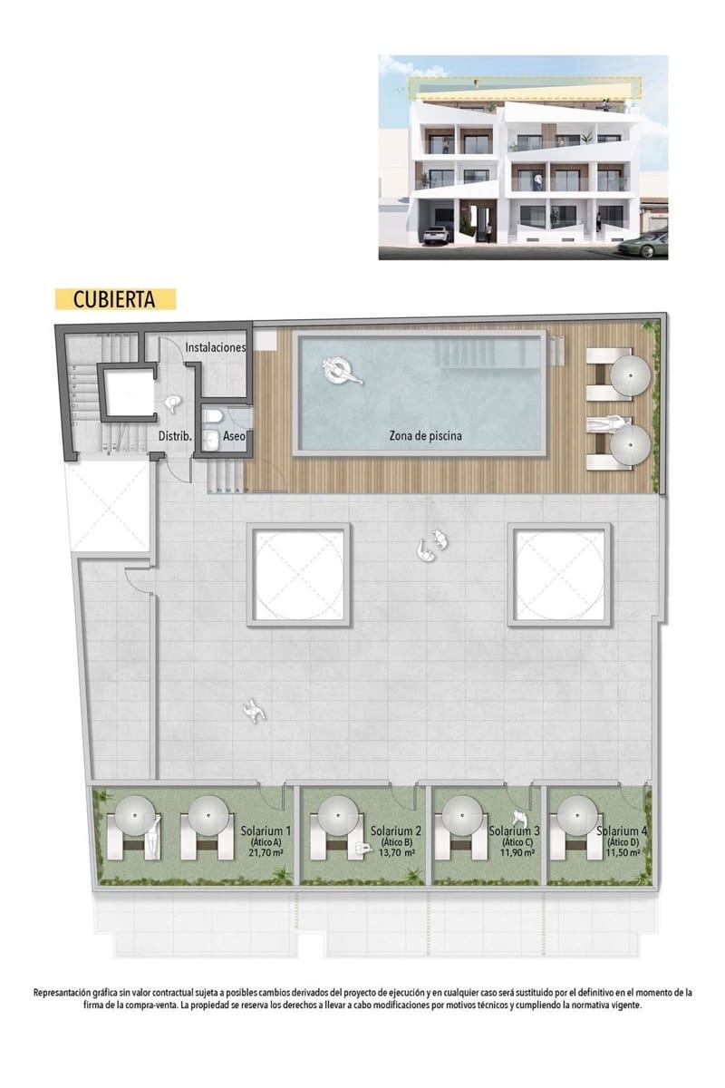 1 Zimmer Apartment zu verkaufen in Torrevieja mit Pool - 239.000 € (Ref: 8799115)