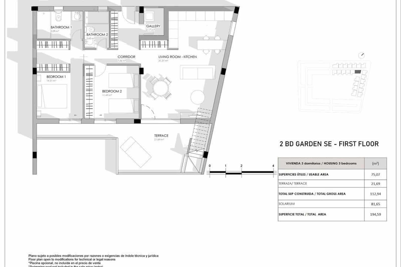 2 bedroom Apartment for sale in Torrevieja with pool - € 380,000 (Ref: 8828882)