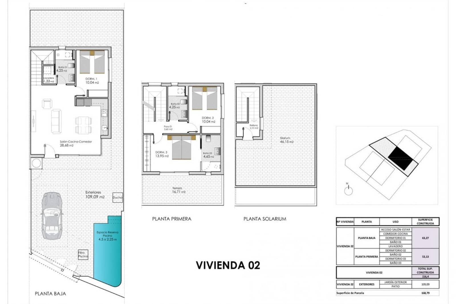 3 camera da letto Villa in vendita in Pilar de la Horadada con piscina - 379.900 € (Rif: 8855372)