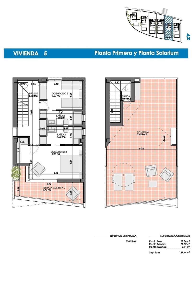 3 sypialnia Willa na sprzedaż w Pilar de la Horadada z basenem - 484 900 € (Ref: 8855373)