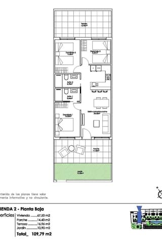 3 chambre Appartement à vendre à Pilar de la Horadada ciudad, Pilar de la Horadada avec piscine - 270 000 € (Ref: 8901450)