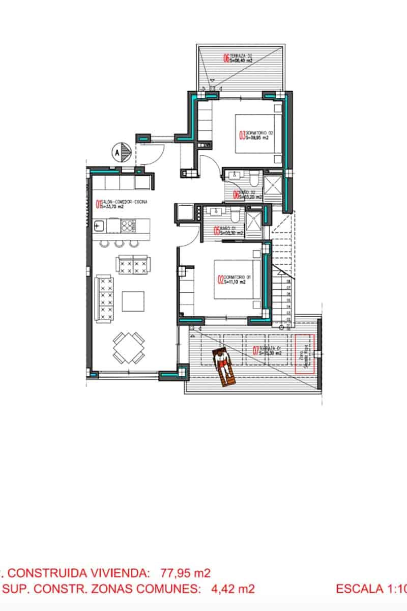 2 sovrum Lägenhet till salu i Torrevieja med pool - 399 000 € (Ref: 8904583)