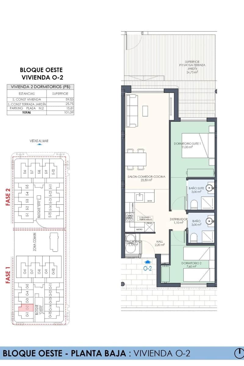2 bedroom Townhouse for sale in Torre de la Horadada with pool - € 334,000 (Ref: 8936145)