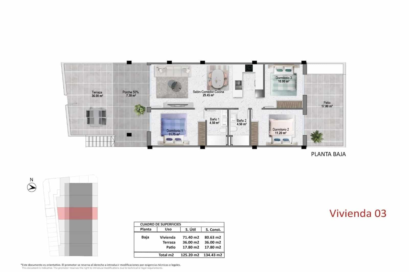 3 Zimmer Haus zu verkaufen in Pilar de la Horadada mit Pool - 289.900 € (Ref: 8940938)