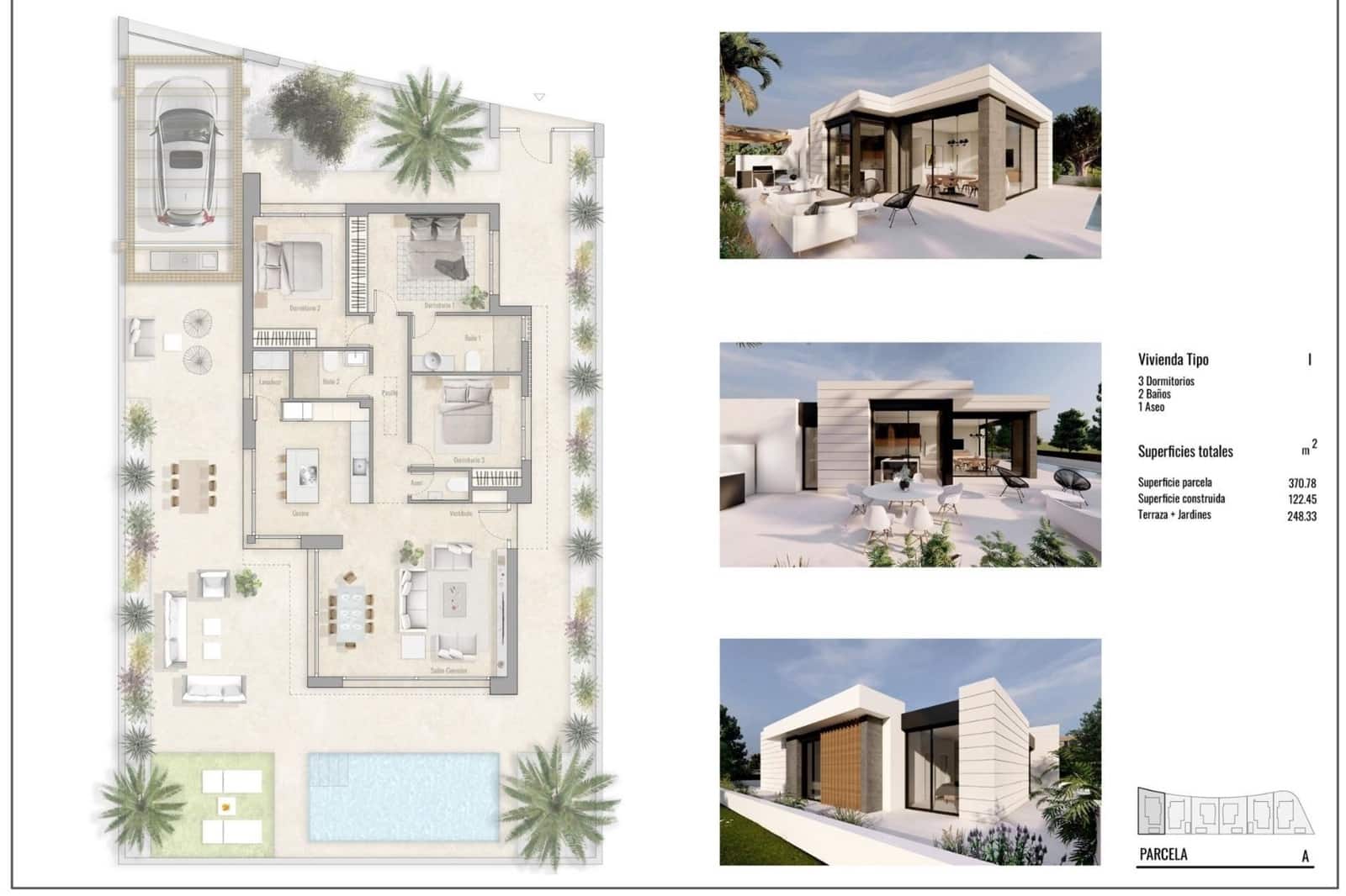 3 sovrum Villa till salu i Pinar de Campoverde med pool - 535 000 € (Ref: 8942535)