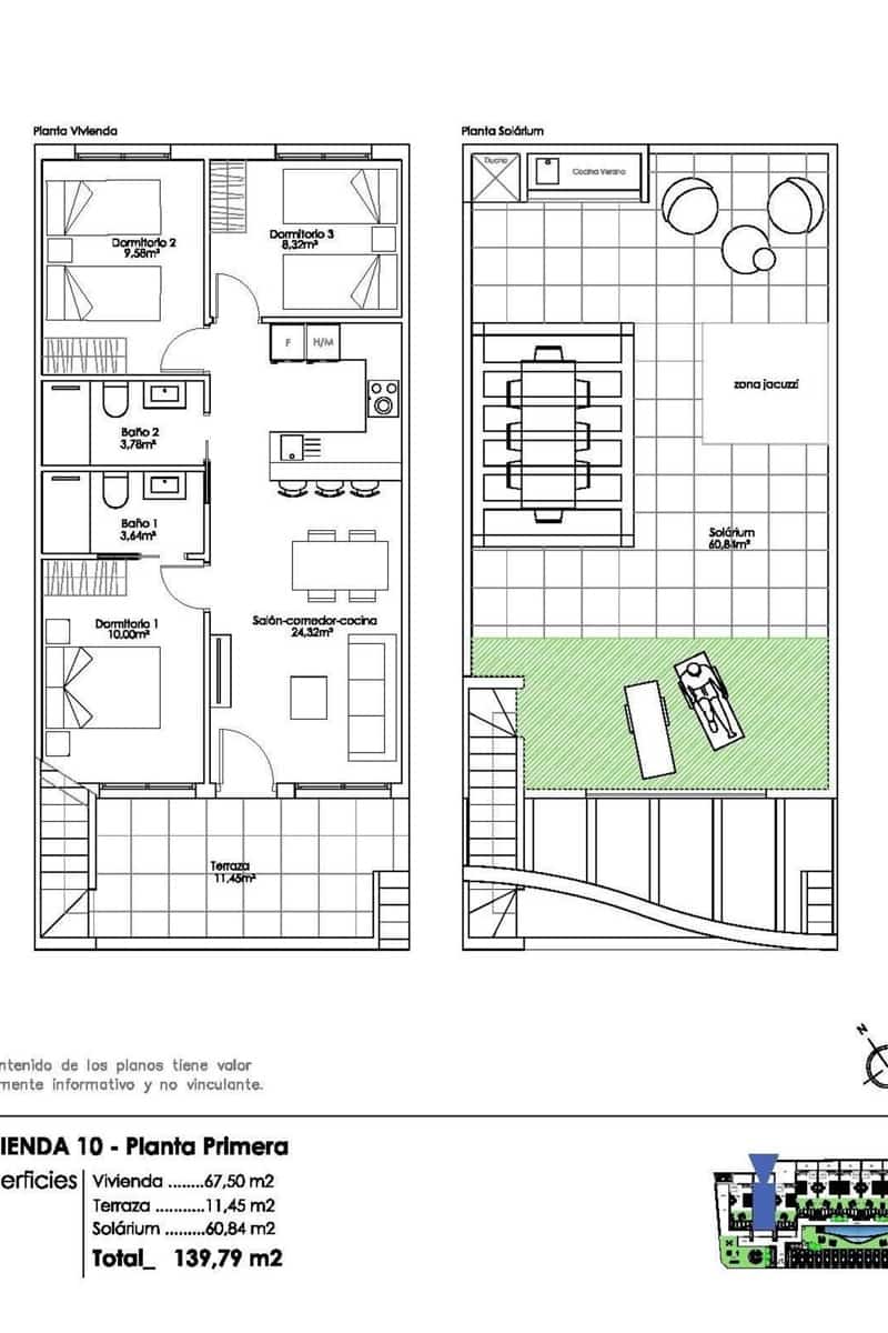 3 quarto Apartamento para venda em Pilar de la Horadada com piscina - 290 000 € (Ref: 8951257)