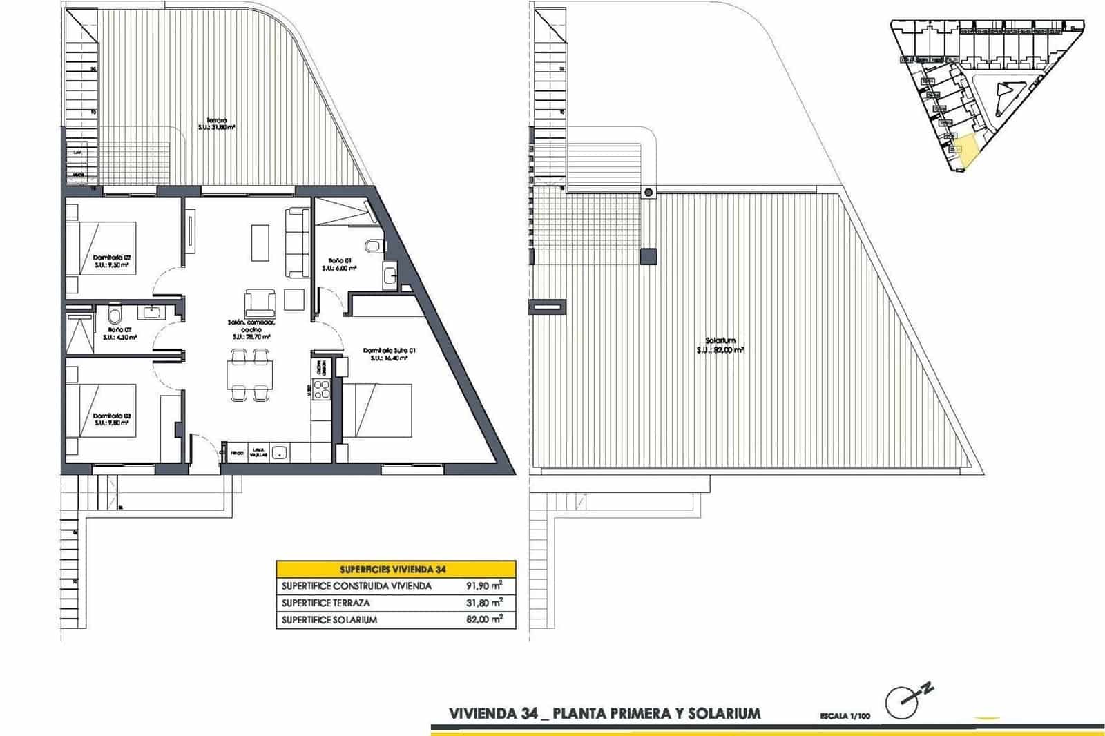 3 camera da letto Appartamento in vendita in San Fulgencio con piscina - 316.900 € (Rif: 8981713)