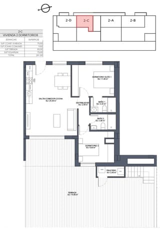 2 makuuhuone Huoneisto myytävänä paikassa Benijófar mukana uima-altaan - 441 000 € (Ref: 9000695)