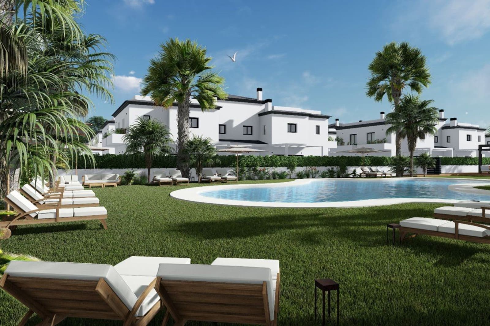 3 soveværelse Lejlighed til salg i Gran Alacant med swimmingpool - € 410.000 (Ref: 9005965)