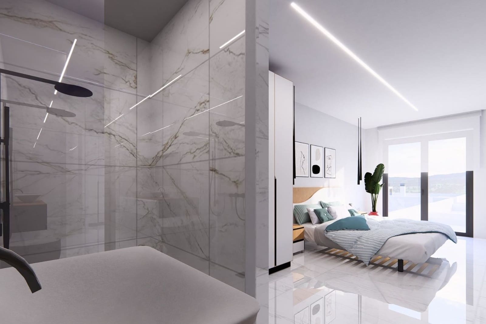 2 soveværelse Lejlighed til salg i Algorfa med swimmingpool - € 300.000 (Ref: 9005966)