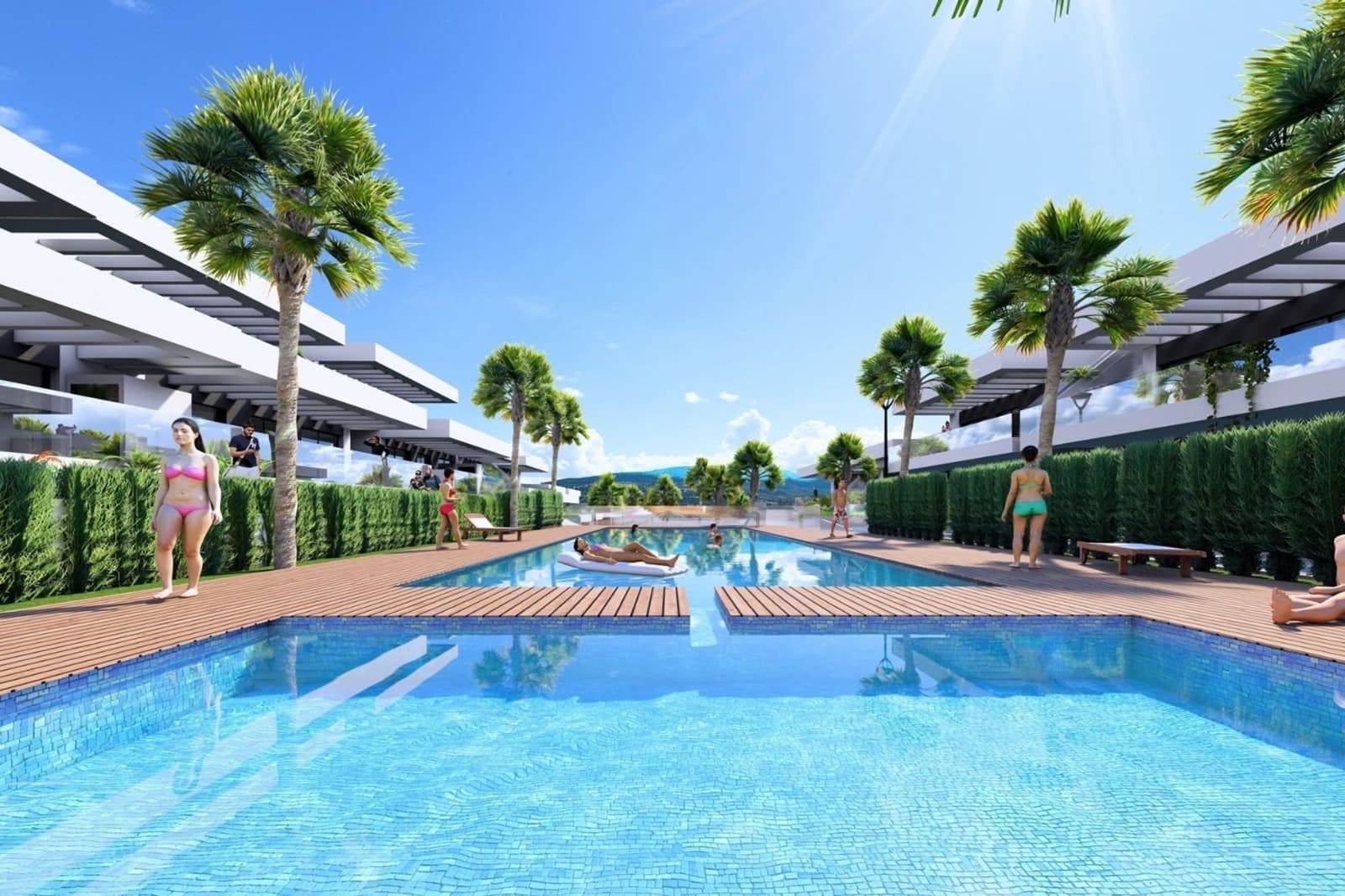 2 soveværelse Lejlighed til salg i Algorfa med swimmingpool - € 300.000 (Ref: 9005966)