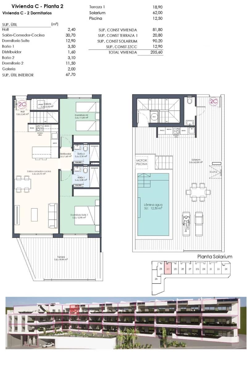 2 soverom Leilighet til salgs i Benijofar med svømmebasseng - € 421 000 (Ref: 9018673)