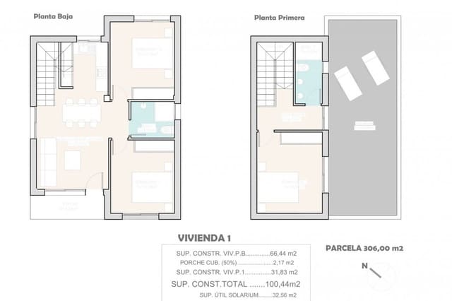 3 camera da letto Villa in vendita in Ciudad Quesada, Rojales - 489.900 € (Rif: 9041327)