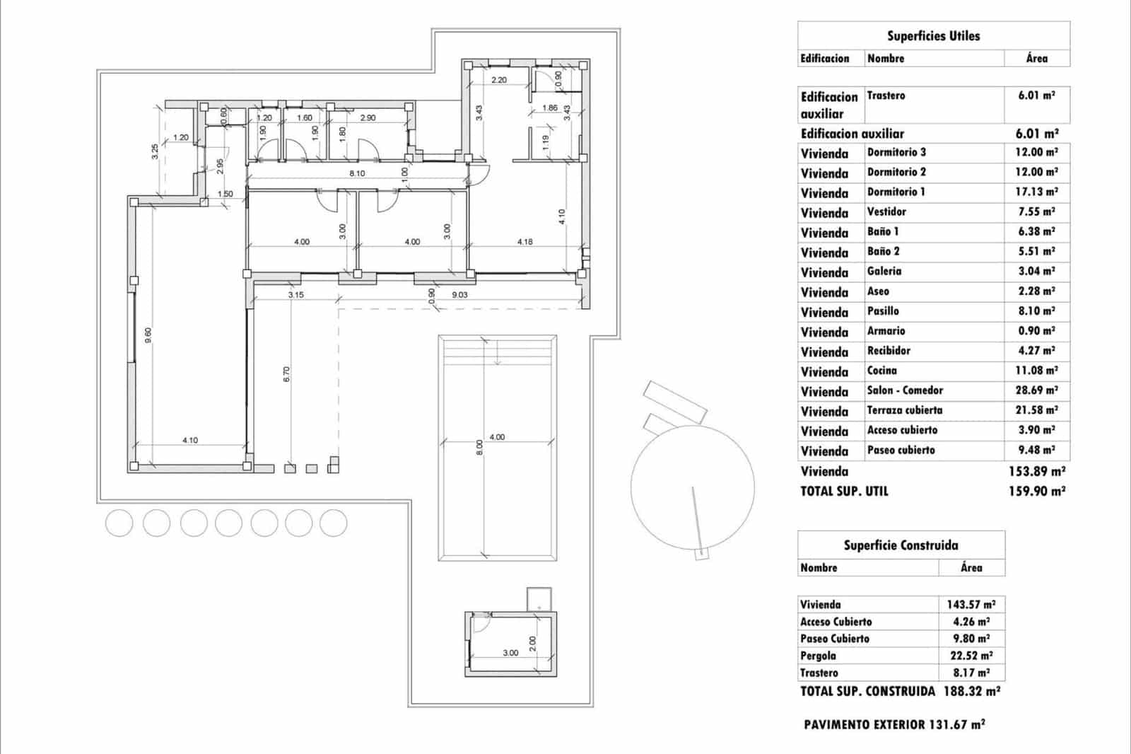 3 bedroom Villa for sale in Aspe with pool - € 442,000 (Ref: 9144224)