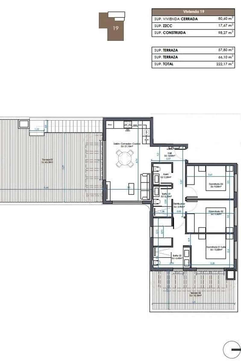 3 chambre Appartement à vendre à Guardamar del Segura avec piscine - 690 000 € (Ref: 9168082)