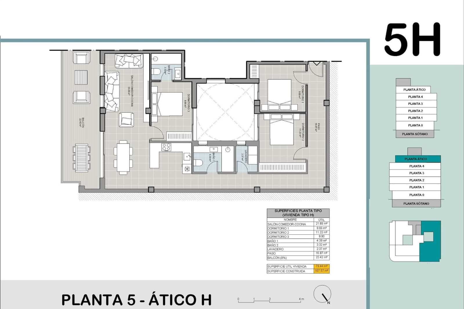 3 quarto Apartamento para venda em Torrevieja com piscina - 470 000 € (Ref: 9168323)