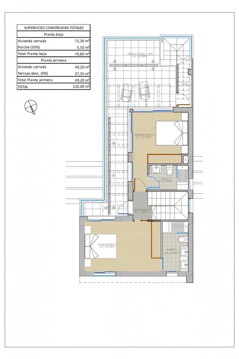 3 bedroom Villa for sale in Pinar de Campoverde with pool - € 460,000 (Ref: 9175681)