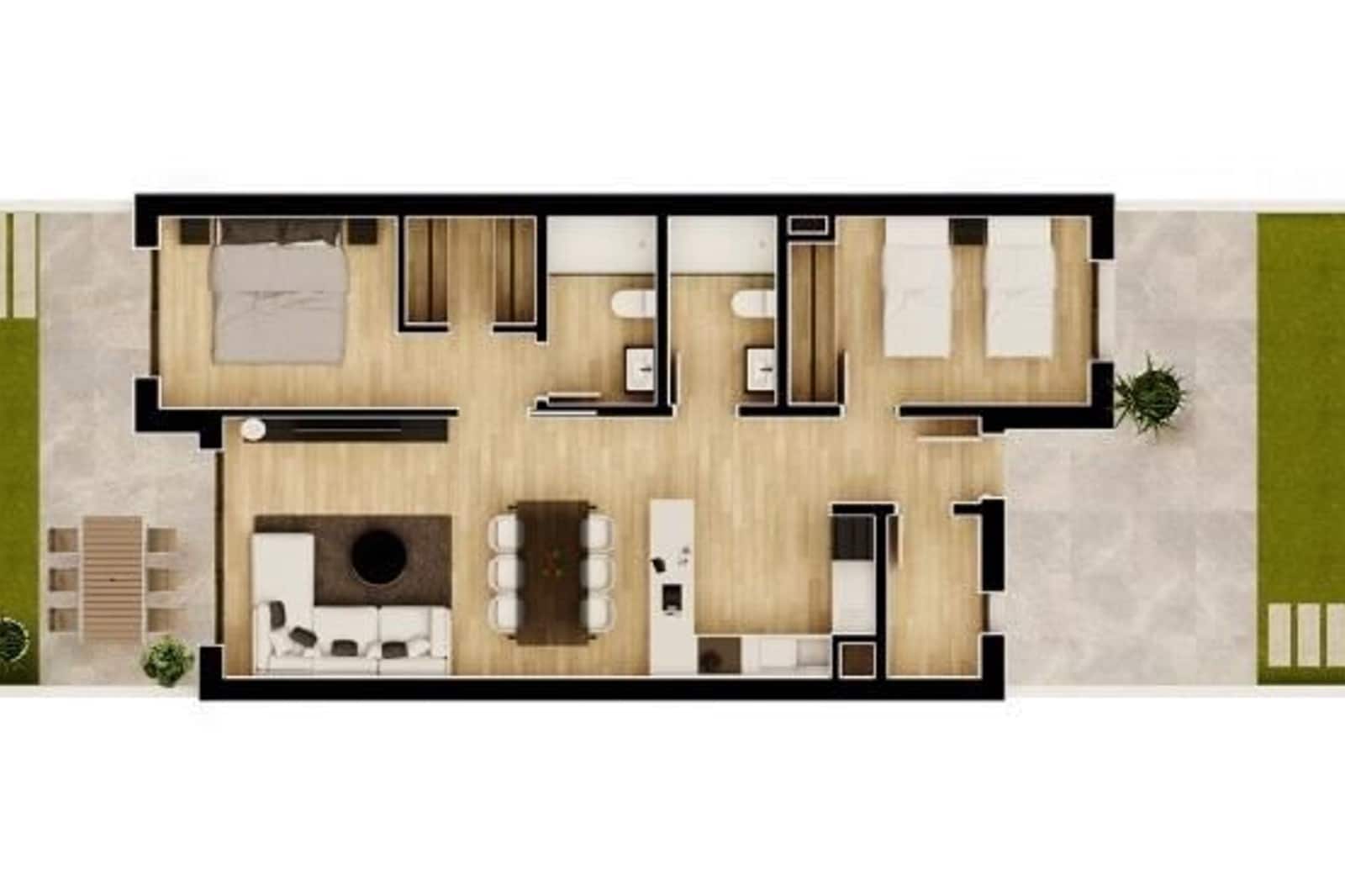 2 bedroom Apartment for sale in Monforte del Cid with pool - € 225,000 (Ref: 9238834)